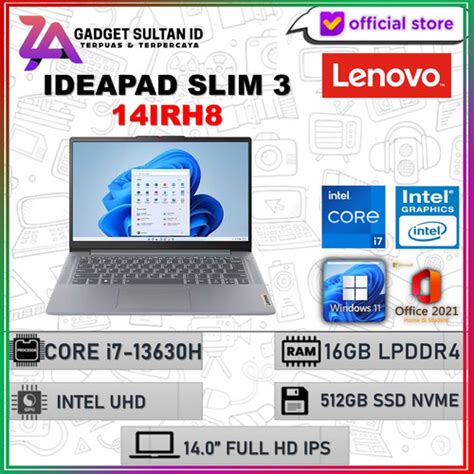 Promo Lenovo Ideapad Slim 3i 14irh8 Core I7 13620h 16gb 512 Ssd Windows