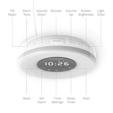 Homelabs Sunrise Led Digital Alarm Clock With Fm Radio Usb Port Snooze Function For Sleepers