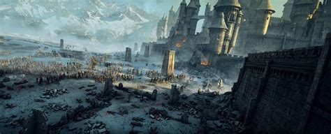 Epic Fantasy Battle Hd Wallpaper By Stefan Morrell