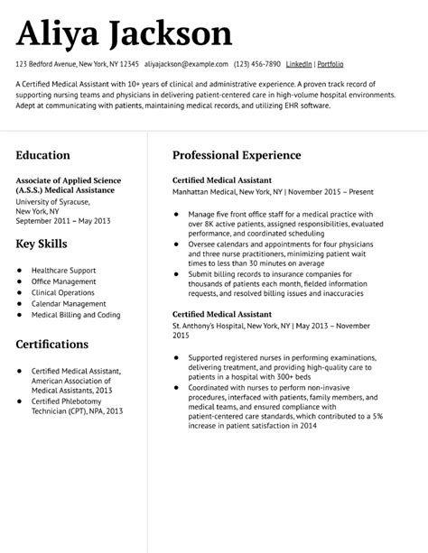 Basic And Simple Resume Templates And Examples