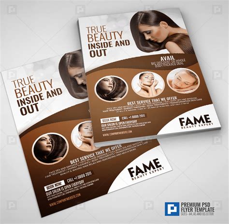 Hair And Beauty Salon Center Flyer Psdpixel