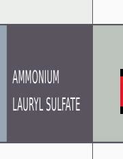 Title: Ammonium Lauryl Sulfate: Properties, Structure, and Uses ...