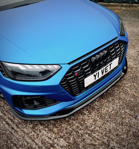 Dark Ghost Audi Rs B Front Splitter Triple R Composites