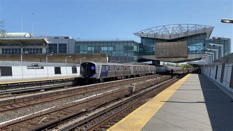 MTA NYC Subway R211 30 Day Test Train Turning Howard Beach JFK