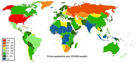 Incarceration Rate World Map 1350x625 Mapporn