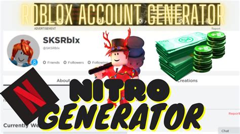 Roblox Account Generator Nitronetflixgames Many More Roblox Youtube