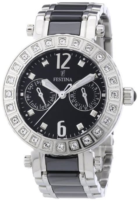 Festina Damen Armbanduhr Trend Multifunktion Analog Quarz Keramik