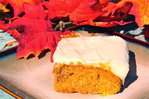 My Recipe Box Paula Deens Pumpkin Bars With Cream Cheese Frosting