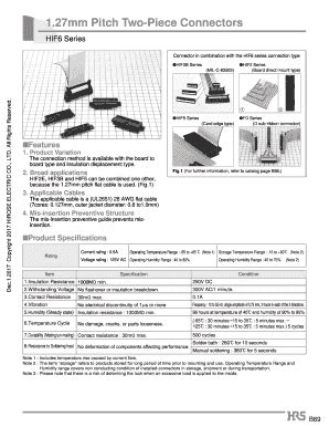 Fillable Online Mm Pitch Two Piece Connectors Fax Email Print Pdffiller