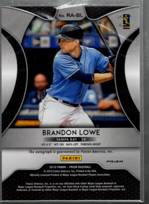 B0350 2019 Panini Prizm Rookie Autogramme Prizms 13 Brandon Lowe Auto