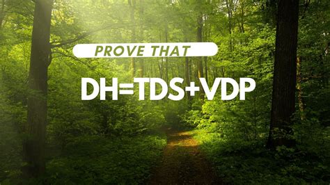 Prove That Dh Tds Vdp Youtube