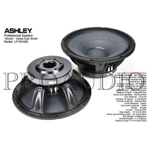 Jual Speaker Ashley Lf V Lf V Lf V Inch Watt Coil