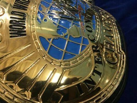 Wwf Intercontinental Oval 24k Gold Championship Belt Zees