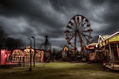 Abandoned Carnival Scene · Creative Fabrica