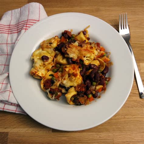 Pikant Tortelloni Auflauf Mit Chorizo Foodilicious