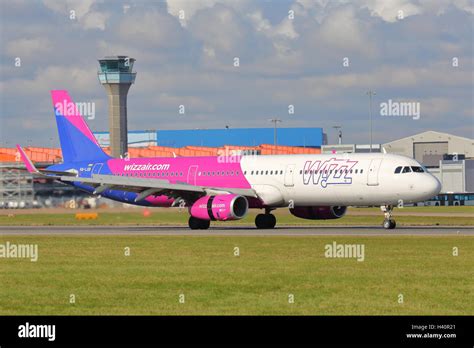 Wizz Air Airbus A Ha Lxb Landing At Luton Airport Uk Stock