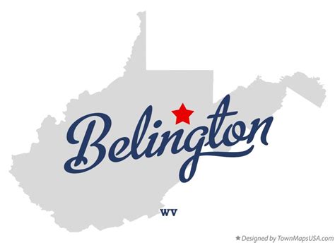 Map of Belington, WV, West Virginia