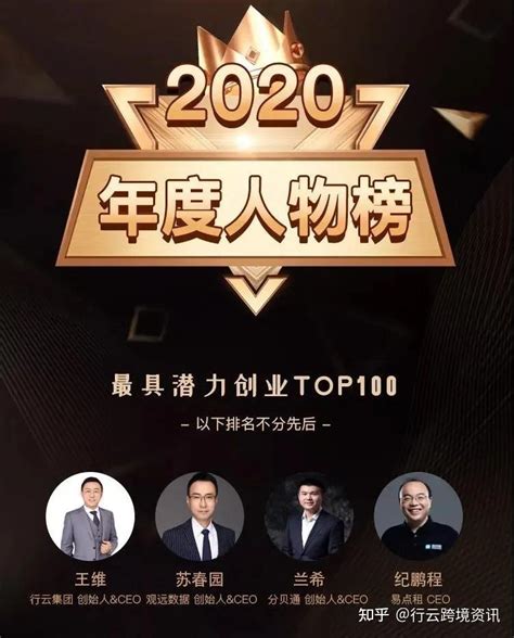 行云集团入选“2020年度中国高成长企业100强”，billy入选“2020年度最具潜力创业100人” 知乎