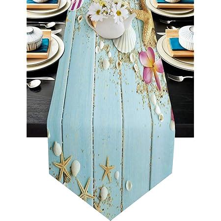 Amazon Vandarllin Cotton Linen Table Runner Dresser Scarves Beach