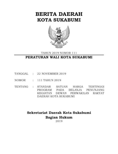 Pdf Peraturan Wali Kota Sukabumijdih Sukabumikota Go Id Uploads Pdf