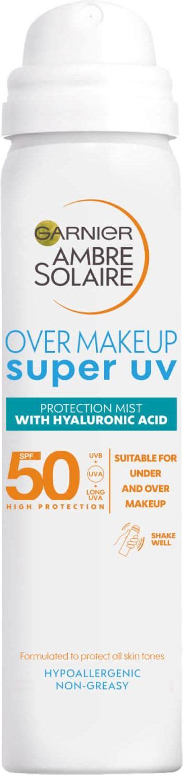 Garnier Ambre Solaire Super Uv Over Makeup Mist With Hyaluronic Acid