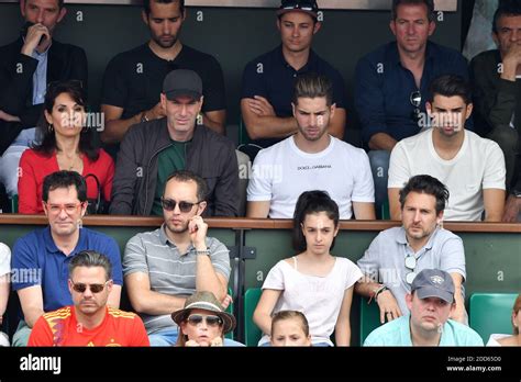 Zinedine Zidane, his wife Veronique and their sons Luca and Enzo attend ...