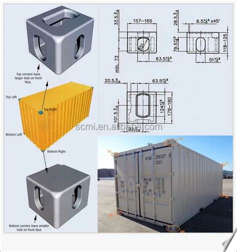 Iso 1161 84 Specification Container Corner Castings With Size