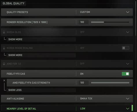 Here Are The Pc Graphics Settings For Call Of Duty Modern Warfare 2