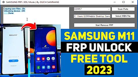 How To Frp Unlock On Samsung M Free Tool Youtube