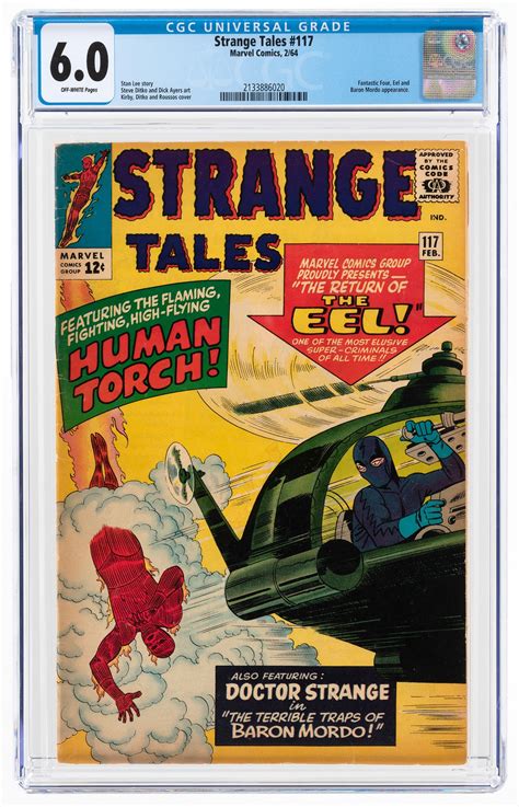 Hakes Strange Tales 117 February 1964 Cgc 60 Fine