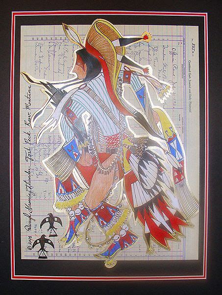 Original Ledger Art By Darryl Growing Thunder Assiniboine Old Style