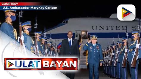 US Defense Sec Lloyd Austin Dumating Na Sa Pilipinas Video Dailymotion