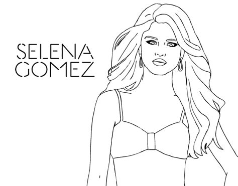 Coloriage Selena Gomez C L Brit S Dessin Colorier