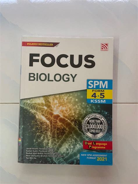 Pelangi Focus Biology SPM Form 4 5 KSSM Hobbies Toys Books