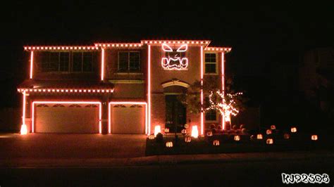 Halloween Light Show, A House With LED Lights Synchronized to Music