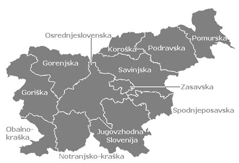 Statistische Regionen In Slowenien