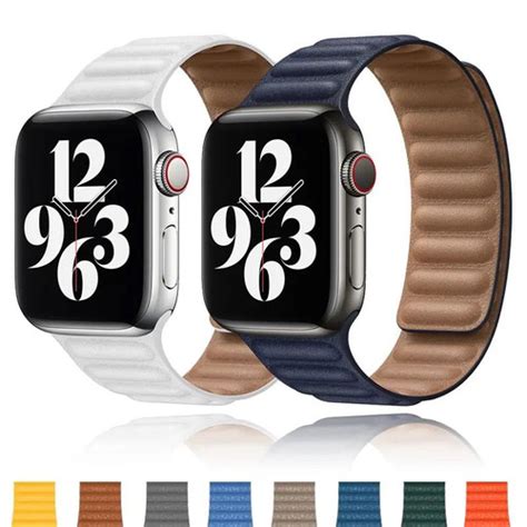 Jual Strap Apple Watch Leather Link Magnetic Premium Mm