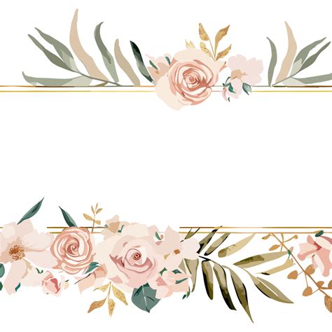 Flower border transparent background 24758656 PNG