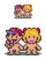 Post Earthbound Mother Ness Paula Polestar Sprites