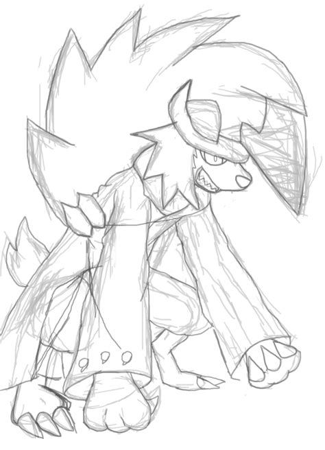 Lycanroc Sketch By Botno9 On Deviantart