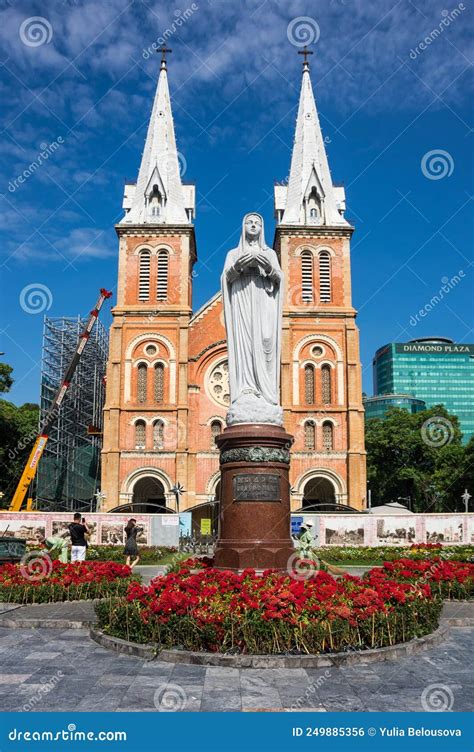 Notre Dame Cathedral Basilica Of Saigon Editorial Photo Image Of