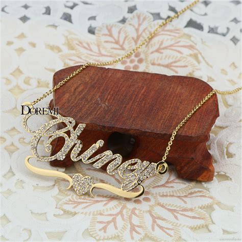 Custom Name Necklaces Personalized Name Necklace Name Etsy