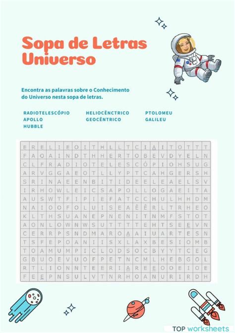 Sopas De Letras Del Universo Para Imprimir