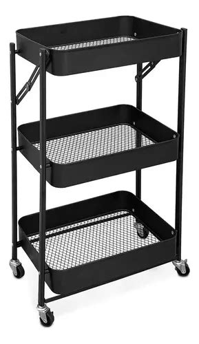 Ripley CARRO ESTANTE PLEGABLE ORGANIZADOR MULTIUSO 3 NIVELES 322011