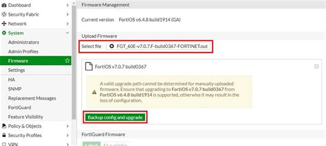 Fortigate Checking The Operation Of Firmware Upgrade In Ha