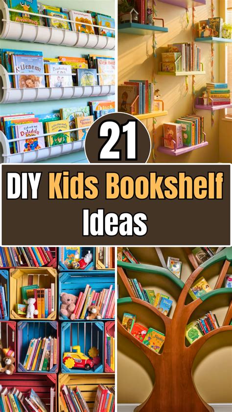 21 DIY Kids Bookshelf Ideas – The DIY Desire