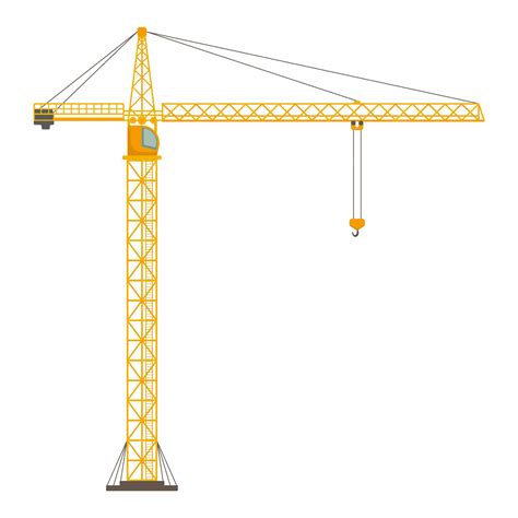 premium vector tower crane icon build machine vector illustration