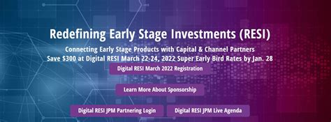 Redefining Early Stage Investments Resi 2022 Mva