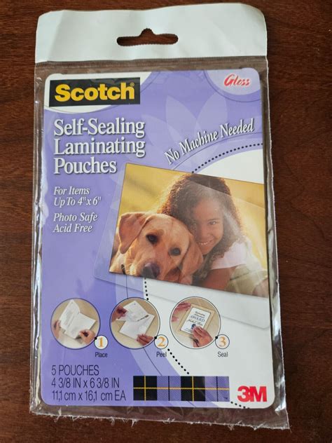 Scotch Self Sealing Laminating Pouches Glossy Finish X