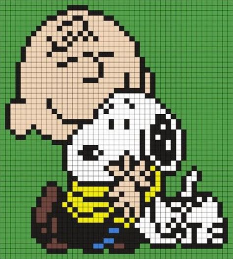 11 Easy Snoopy Perler Beads Patterns For Peanuts Lover In 2024